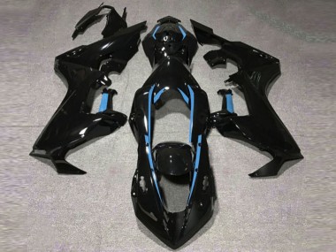 2017-2023 Gloss Black & Light Blue Lining CBR1000RR Fairings