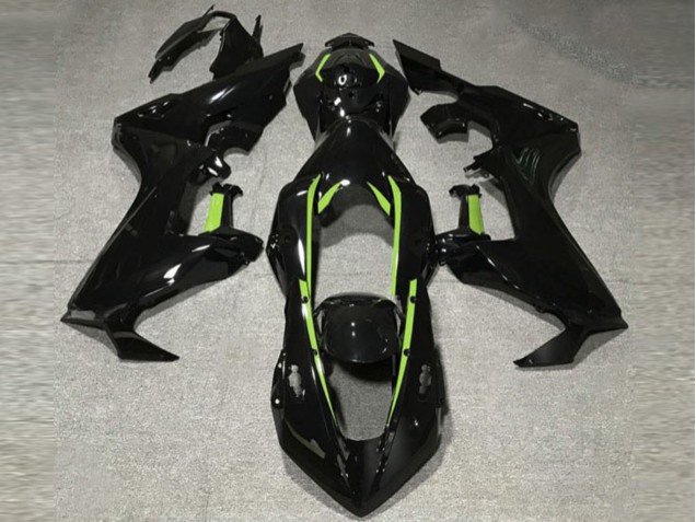 2017-2023 Gloss Black & Lime Green Lining CBR1000RR Fairings 2017-2023 Gloss Black & Lime Green Lining CBR1000RR Fairings