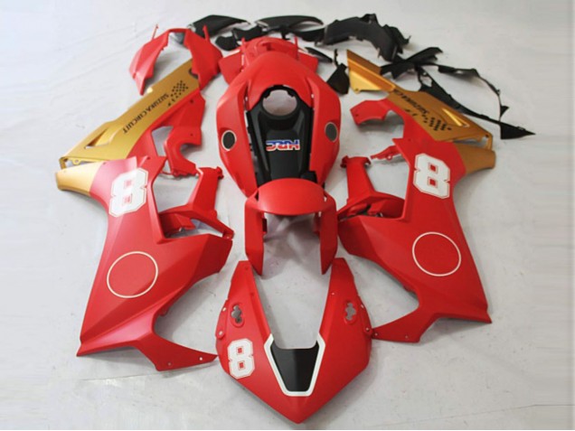 2017-2023 Matte Red and Matte Gold CBR1000RR Fairings 2017-2023 Matte Red and Matte Gold CBR1000RR Fairings